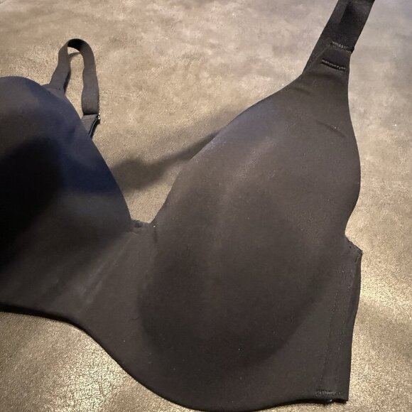 Wacoal T-Shirt Bra Women's Black Classic Comfort First Contour Wire Free Sz 34DD - Picture 6 of 8